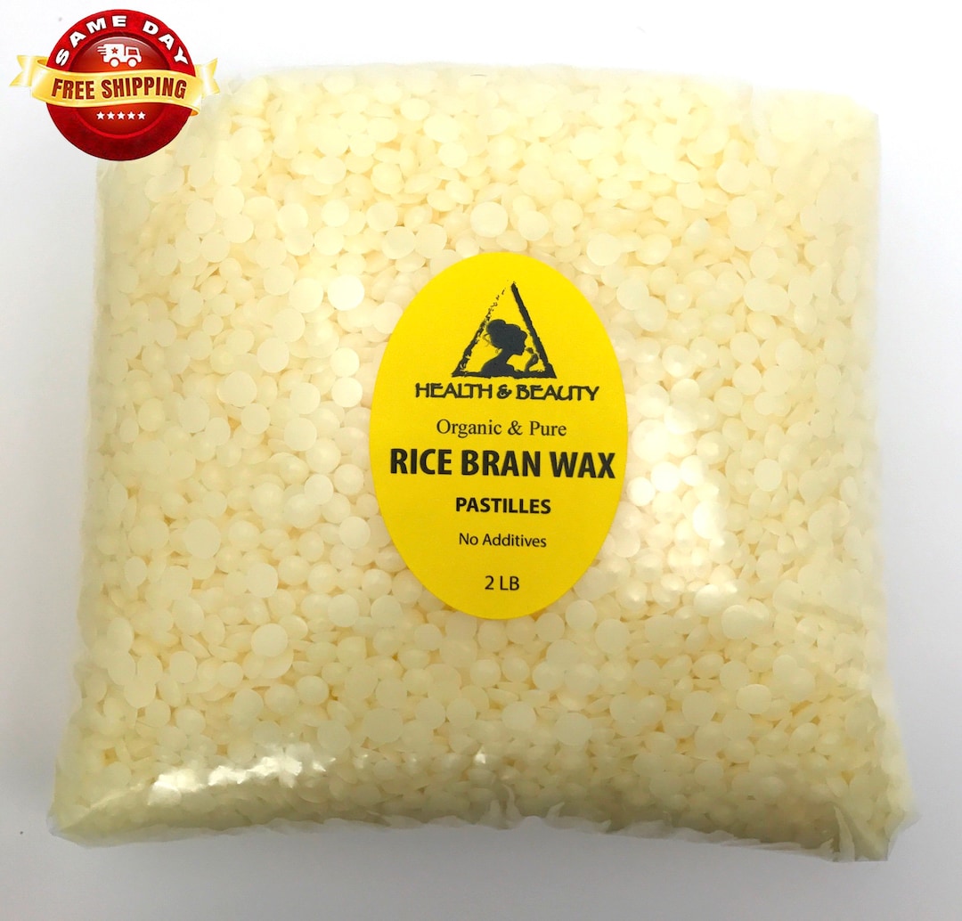 2 Lb Organic Rice Bran Wax Pastilles: Vegan Candle Making Supplies - Etsy