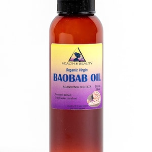 2 Oz BAOBAB OIL UNREFINED Organic Extra Virgin Cold Pressed Premium ...