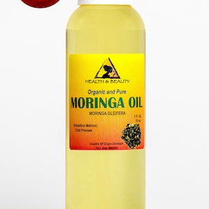 2 oz MORINGA OIL UNREFINED Organic Carrier Virgin Cold Pressed Natural Fresh 100% Pure