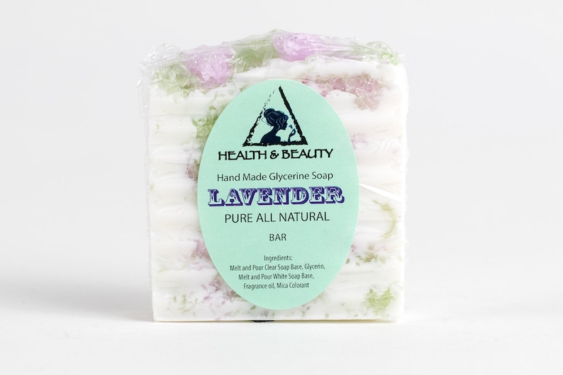 LAVENDER SOAP BAR Hand Made Natural Relaxing Moisturizing Body Etsy