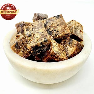 5 Lb AFRICAN BLACK SOAP Organic Unrefined Raw Natural From Ghana 100% Pure