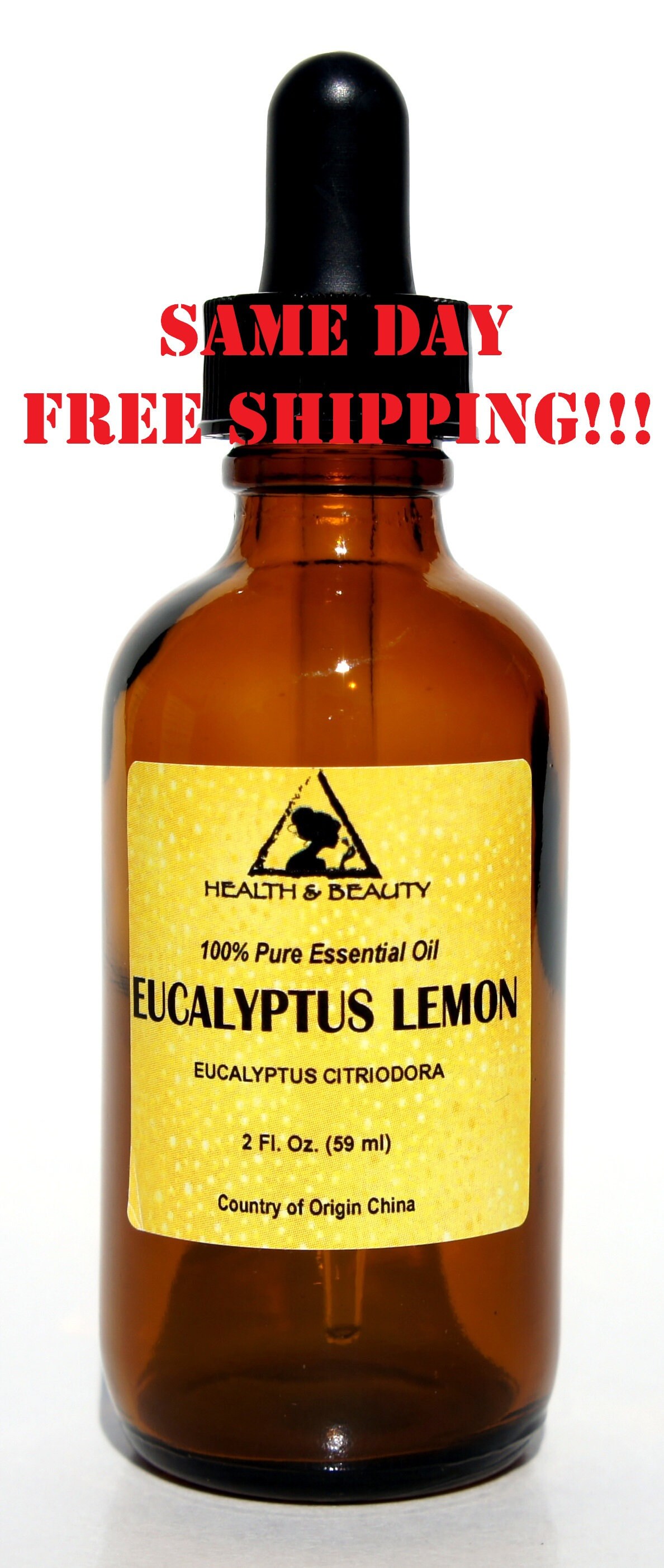 2 Oz EUCALYPTUS LEMON ESSENTIAL Oil Organic Aromatherapy Natural 100% Pure  With Glass Dropper - Etsy