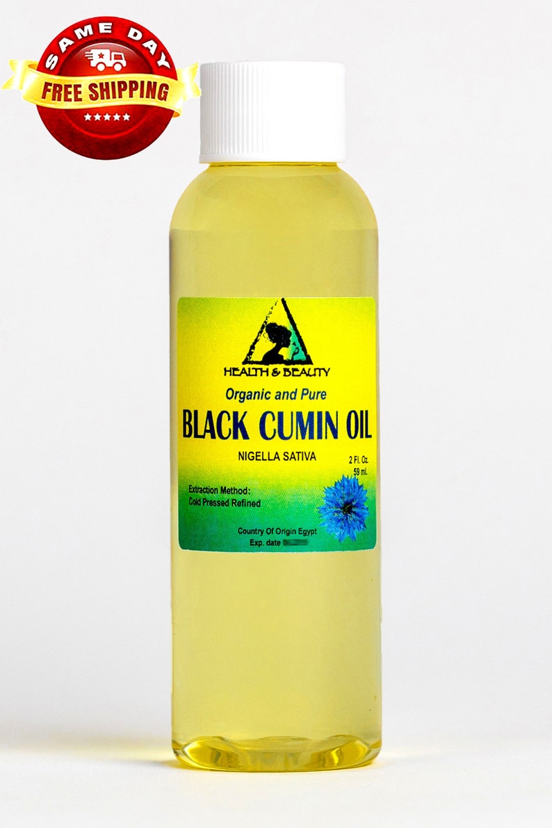 2 Oz BLACK CUMIN SEED Oil Refined Organic Carrier Cold Pressed Etsy