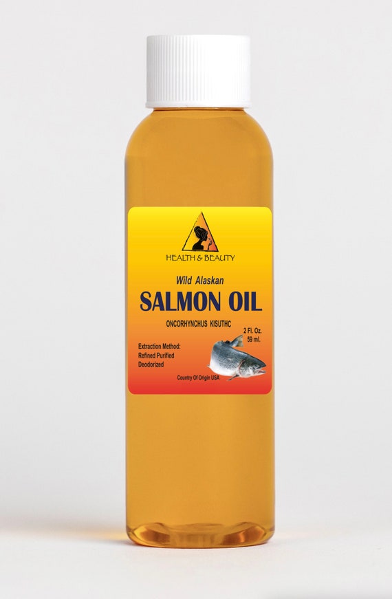 2 oz d'huile de saumon d'Alaska sauvage entièrement naturelle 100 % pure  pour chiens et chats. -  France