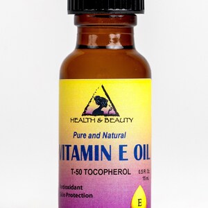 Tocopherol T-50 Vitamin E Oil By H&B Oils Center - Pure Natural Anti-Aging, 16 Oz