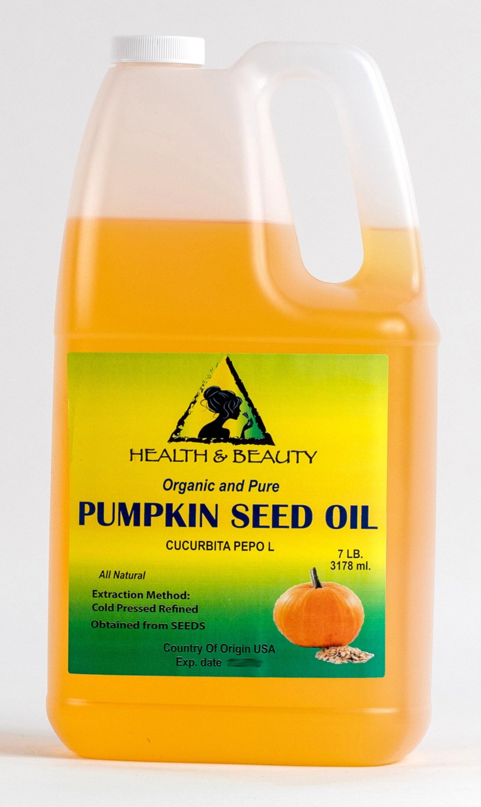 7 Lb 1 gal PUMPKIN SEED Oil REFINED Organic Carrier Cold Etsy