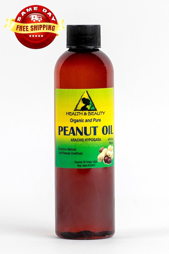 4 oz PEANUT OIL UNREFINED Organic Carrier Cold Pressed Virgin Etsy