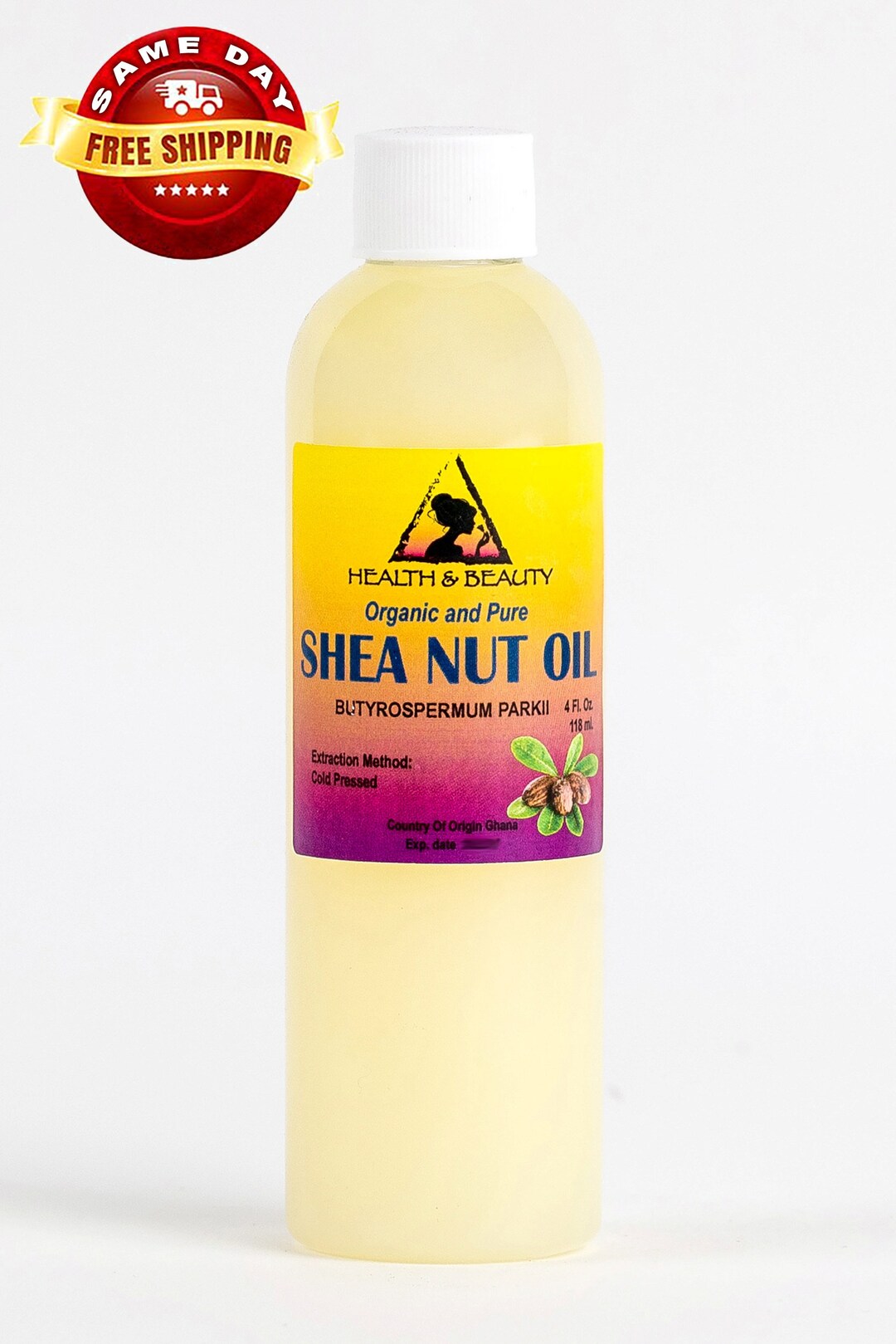 4 Oz SHEA NUT OIL Organic African Karite Oil Carrier Cold Pressed 100