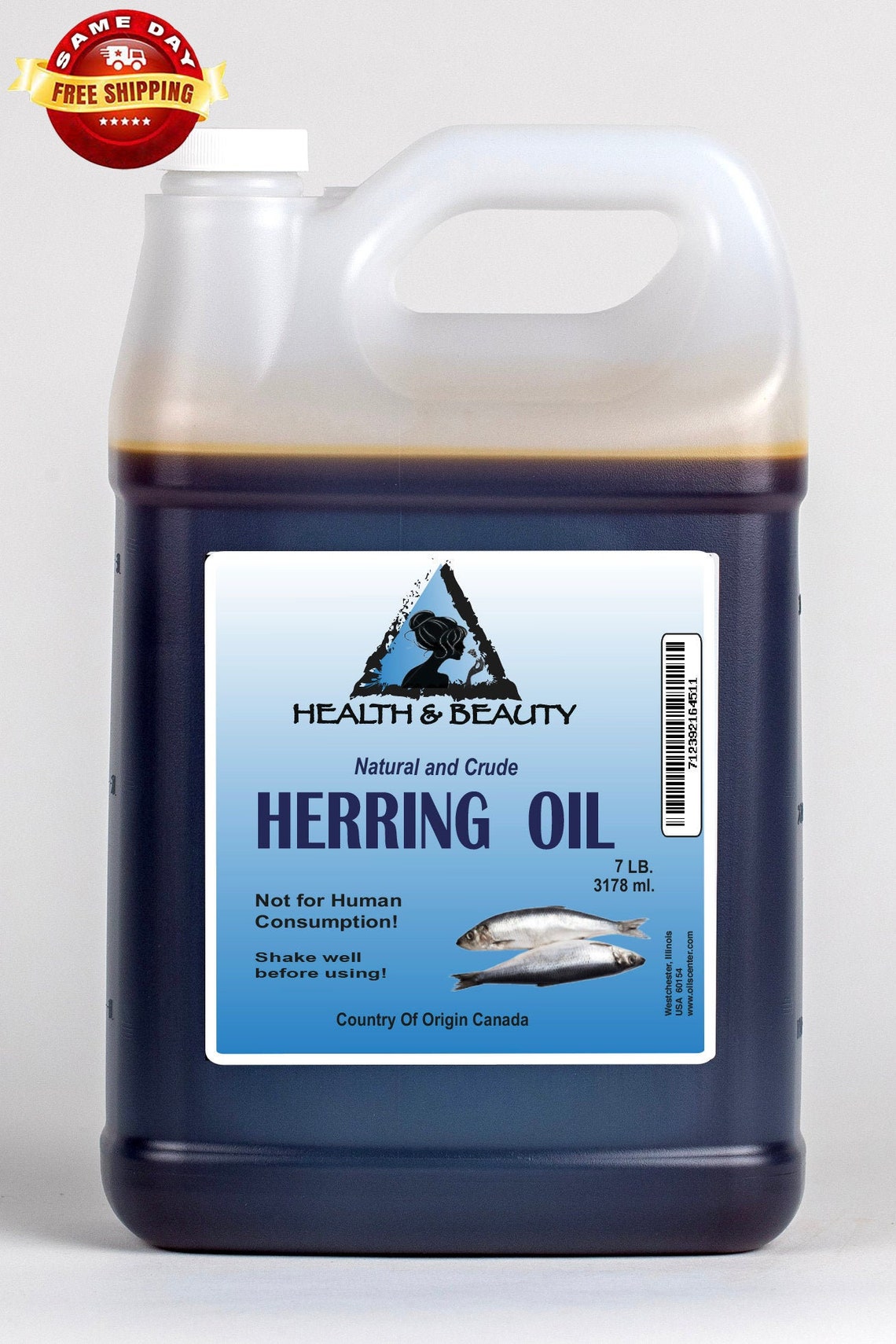 7 Lb 1 Gal HERRING OIL CRUDE Natural Fishing Scent Attractant Etsy
