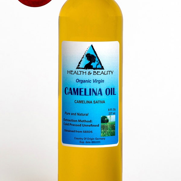 8 oz CAMELINA OIL UNREFINED Organic Virgin Raw Cold Pressed Premium Fresh Pure