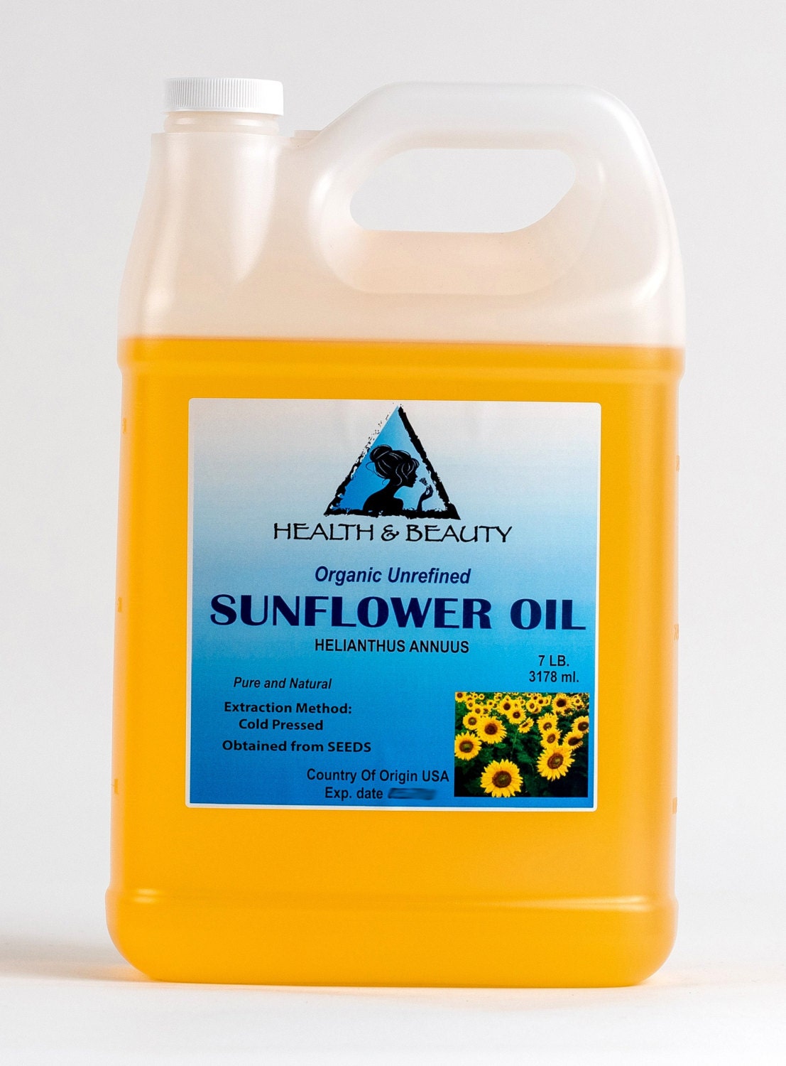 7 Lb, 1 Gal SUNFLOWER OIL UNREFINED Organic Carrier Cold Pressed Virgin Raw Pure - Etsy 7 Lb, 1 Gal SUNFLOWER OIL UNREFINED Organic Carrier Cold Pressed Virgin Raw Pure - Etsy