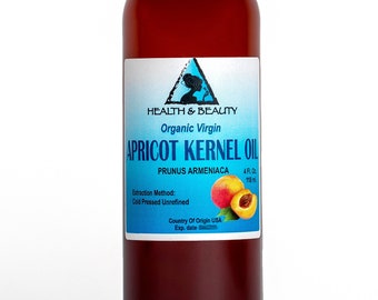 4 oz APRICOT KERNEL OIL Unrefined Organic Virgin Cold Pressed Raw Pure