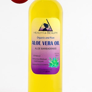 12 oz Organic Aloe Vera Oil: Cold Pressed, 100% Pure