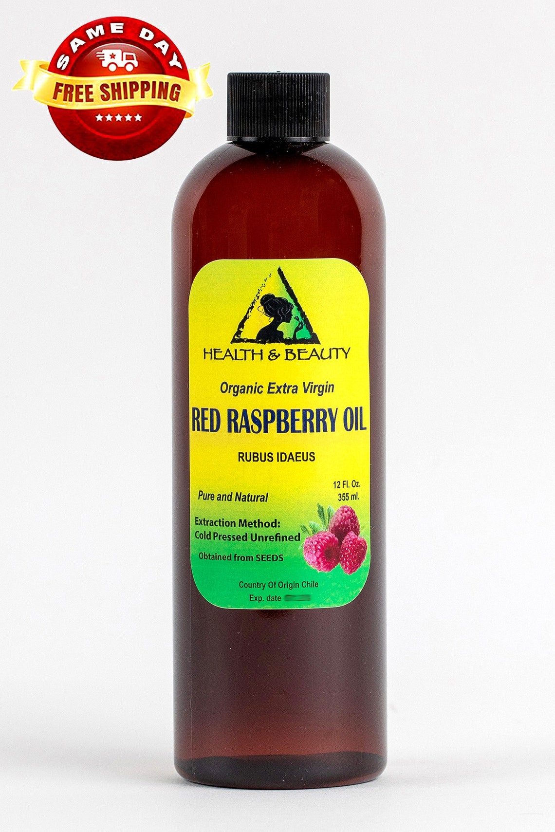 12 Oz RED RASPBERRY Seed Oil UNREFINED Organic Extra Virgin Etsy