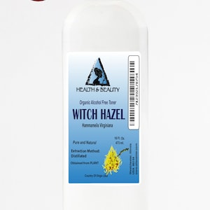 16 oz WITCH HAZEL TONER Distillate Face Cleanser All Natural 100% Pure