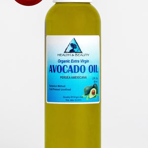 2 oz Organic Avocado Oil: Extra Virgin, Cold Pressed, Unrefined