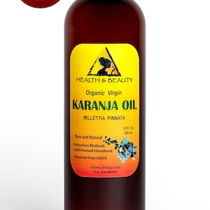 24 oz KARANJA / PONGAMIA OIL  Organic Concentrate Unrefined Virgin Cold Pressed Raw Pure