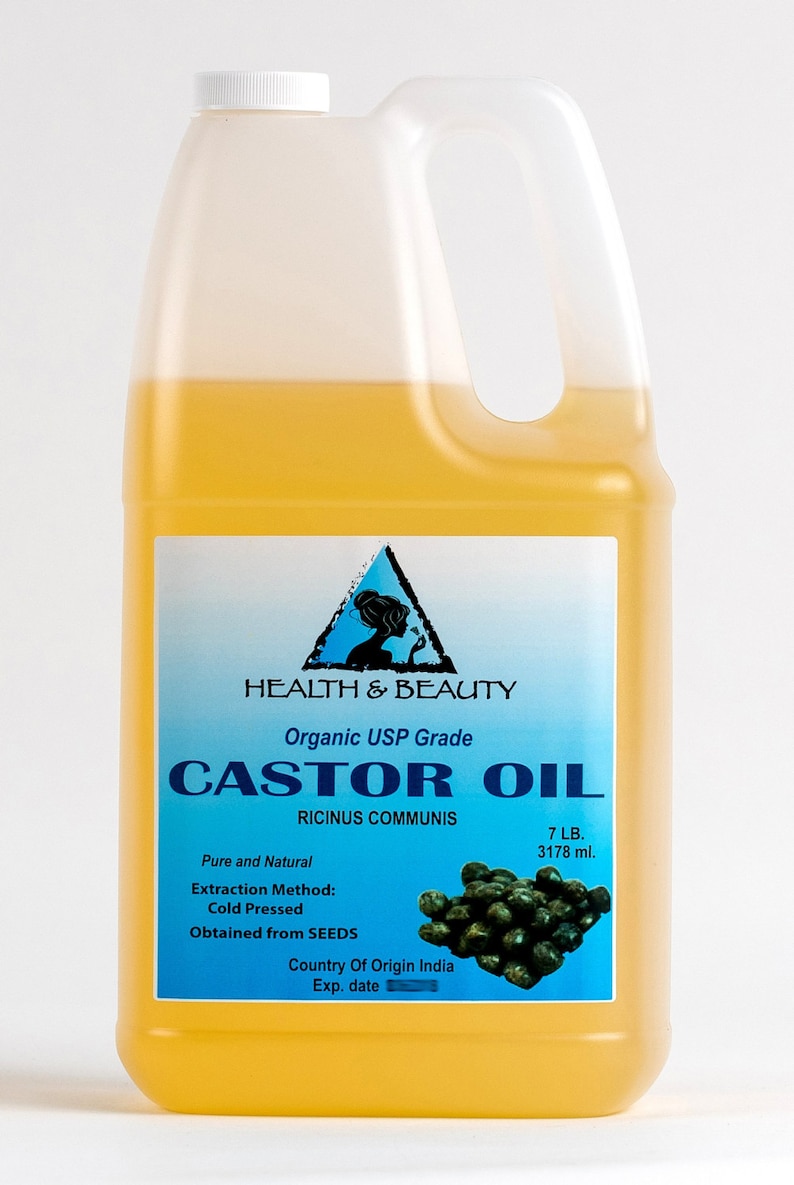 7 Lb 1 Gal CASTOR OIL USP Grade Organic Carrier Cold Pressed Etsy