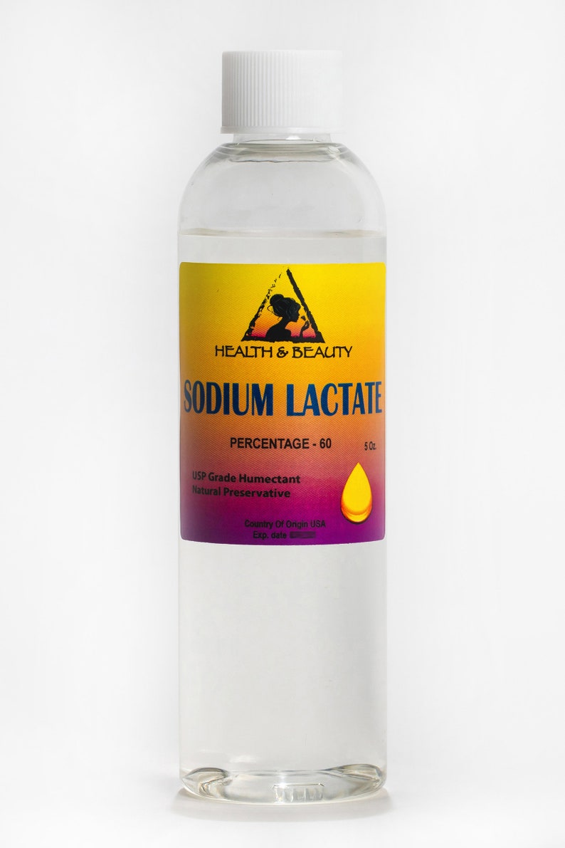 5 Oz SODIUM LACTATE 60 Natural USP Preservative Liquid Etsy