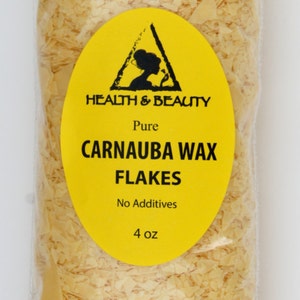 4 oz CARNAUBA WAX T1 Organic FLAKES Brazil Pastilles Beards Premium Prime Grade A 100% Pure image 9