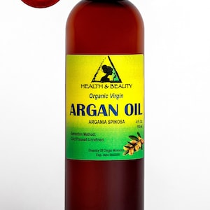 4 oz ARGAN OIL UNREFINED Organic Extra Virgin Moroccan Marrakesh Cold Pressed Raw Pure Hair Oil