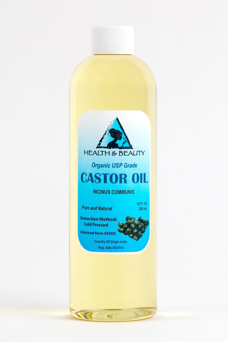 12 Oz CASTOR OIL USP Grade Organic Carrier Cold Pressed Pure Etsy