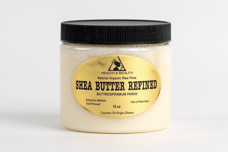 16 oz, 1 Lb SHEA BUTTER REFINED Organic Raw Cold Pressed Grade A From Ghana 100% Pure image 9