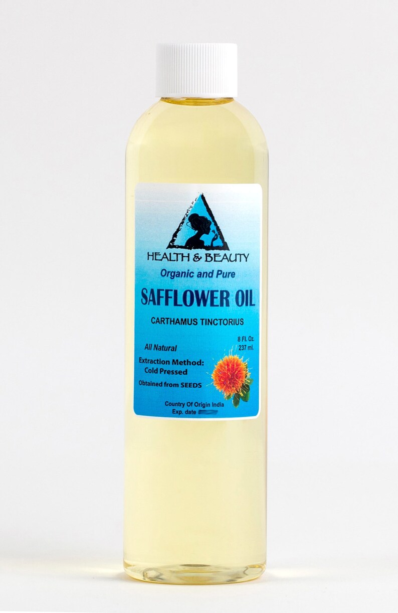 8 Oz SAFFLOWER OIL ORGANIC Carrier Cold Pressed High Oleic Etsy