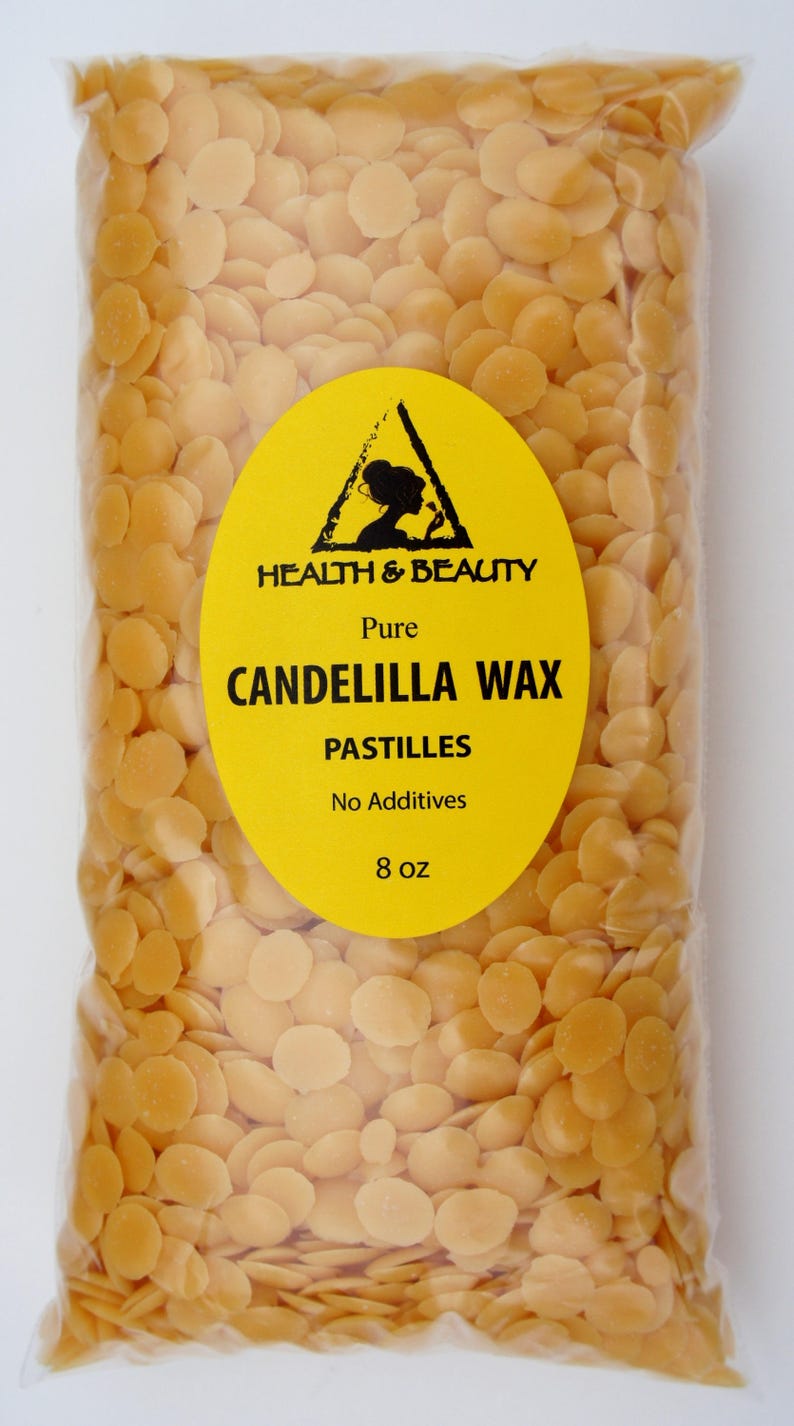 8 oz CANDELILLA WAX Flakes Organic VEGAN Pastilles Beards Premium Prime Grade A 100% Pure image 9