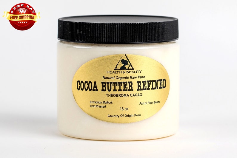 48 oz, 3 Lb COCOA / CACAO BUTTER Ultra Refined Organic Fresh Natural Raw Grade A Prime 100% Pure image 1