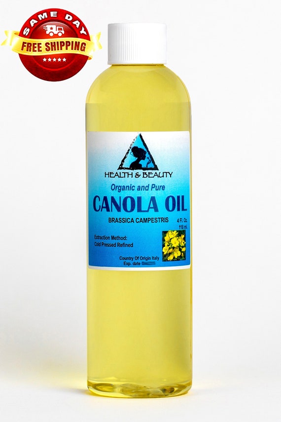 4 oz CANOLA SEED OIL Refined Organic Carrier Cold Pressed Natural Fresh 100% Pure