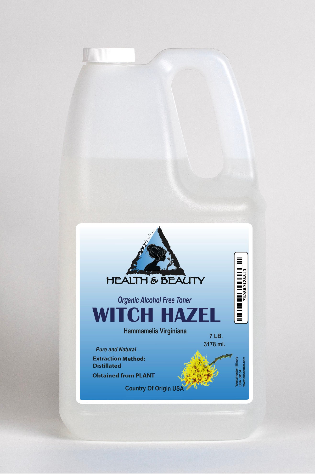 7 Lb 1 Gal WITCH HAZEL TONER Distillate Face Cleanser