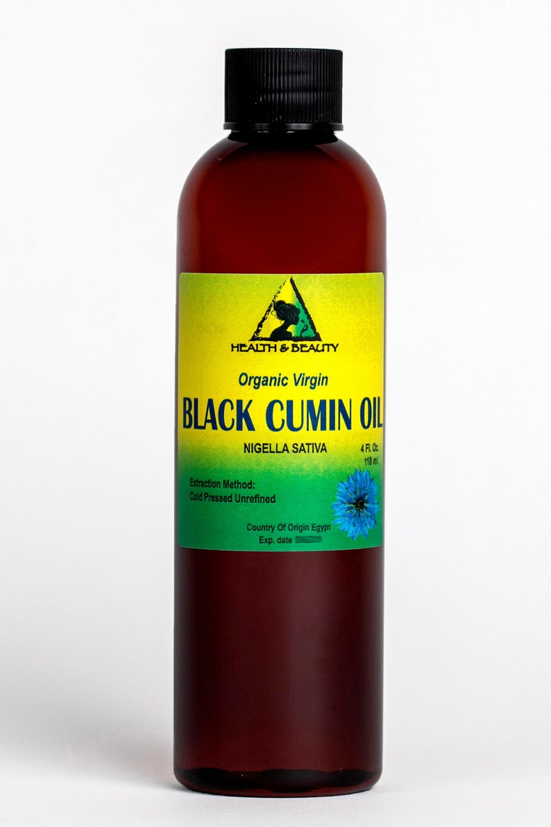 4 Oz BLACK CUMIN SEED Oil Unrefined Organic Virgin Raw Cold Etsy