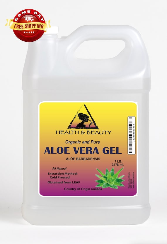 7 Lb Organic Aloe Vera Gel: Cold Pressed, Natural Moisturizer - Etsy