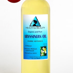16 oz ABYSSINIAN / CRAMBE SEED Oil Organic Cold Pressed Natural Fresh 100% Pure image 1