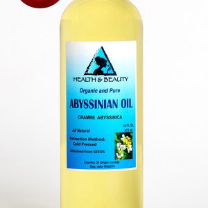 16 oz ABYSSINIAN / CRAMBE SEED Oil Organic Cold Pressed Natural Fresh 100% Pure image 1