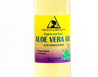 4 oz ALOE VERA OIL Organic Carrier Cold Pressed Premium Natural 100% Pure