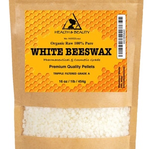 thumbnail image 2 of H&B Oils Center Organic White Beeswax Pastilles – Pure Beads 12 Oz 2 of 4