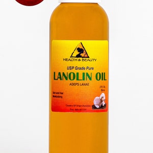 2 oz LANOLIN OIL USP Grade 100% Pure Skin Hair Moisturizing