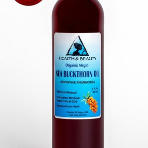 8 oz SEA BUCKTHORN Oil UNREFINED Organic Virgin Natural 100% Pure