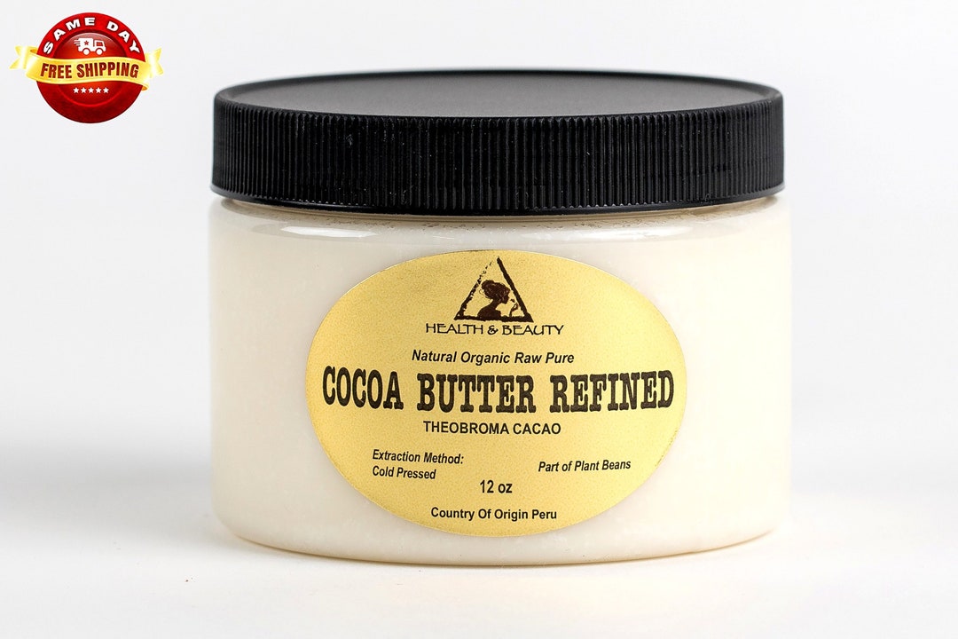 12 Oz COCOA / CACAO BUTTER Ultra Refined Organic Fresh Natural Raw