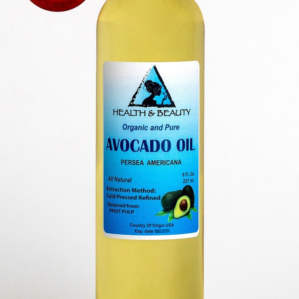 8 oz AVOCADO OIL REFINED Organic Carrier Cold Pressed Premium Fresh 100% Pure