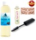 Castor Oil 4 oz bottle + Stimulate Eyelash Growth Serum Cold Pressed Organic 100% Pure Hexane Free Brow Eyelashes Treatment in Mascara Tube 