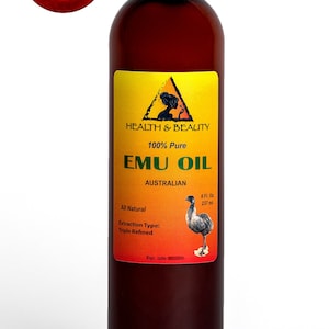8 oz EMU OIL AUSTRALIAN Triple Refined Organic 100% Pure