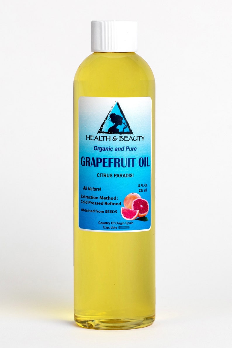 8 Oz GRAPEFRUIT SEED OIL Refined Organic Carrier Cold Pressed Etsy