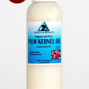 2 oz PALM KERNEL OIL Organic Carrier Cold Pressed Sustainable Natural 100% Pure