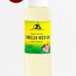 2 oz CAMELLIA SEED OIL Refined Organic Carrier Cold Pressed 100% Pure