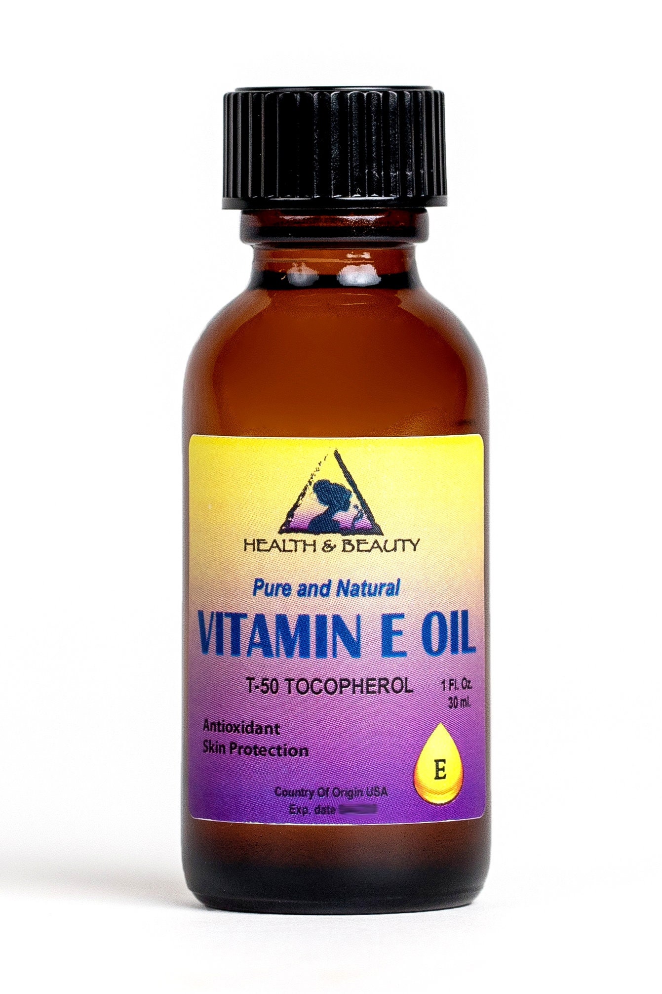 Buy 1 Oz Tocopherol Vitamin E Oil: Natural Anti-aging in Glass Bottle  Online in India