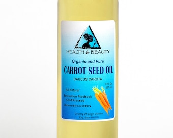 8 oz CARROT SEED OIL Organic Carrier Cold Pressed Natural Fresh 100% Pure