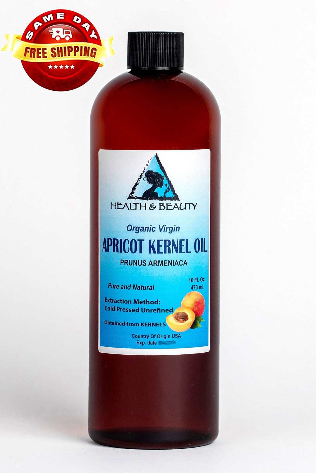 32 Oz APRICOT KERNEL OIL Unrefined Organic Virgin Cold Pressed Raw Pure ...